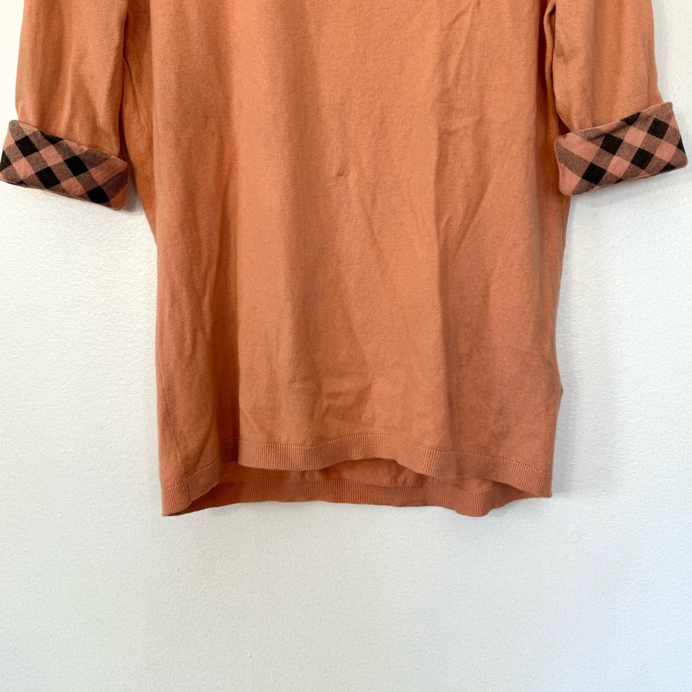 Burberry Brit Cashmere Cotton Blend Pullover Sweater Sz M - Picture 6 of 12